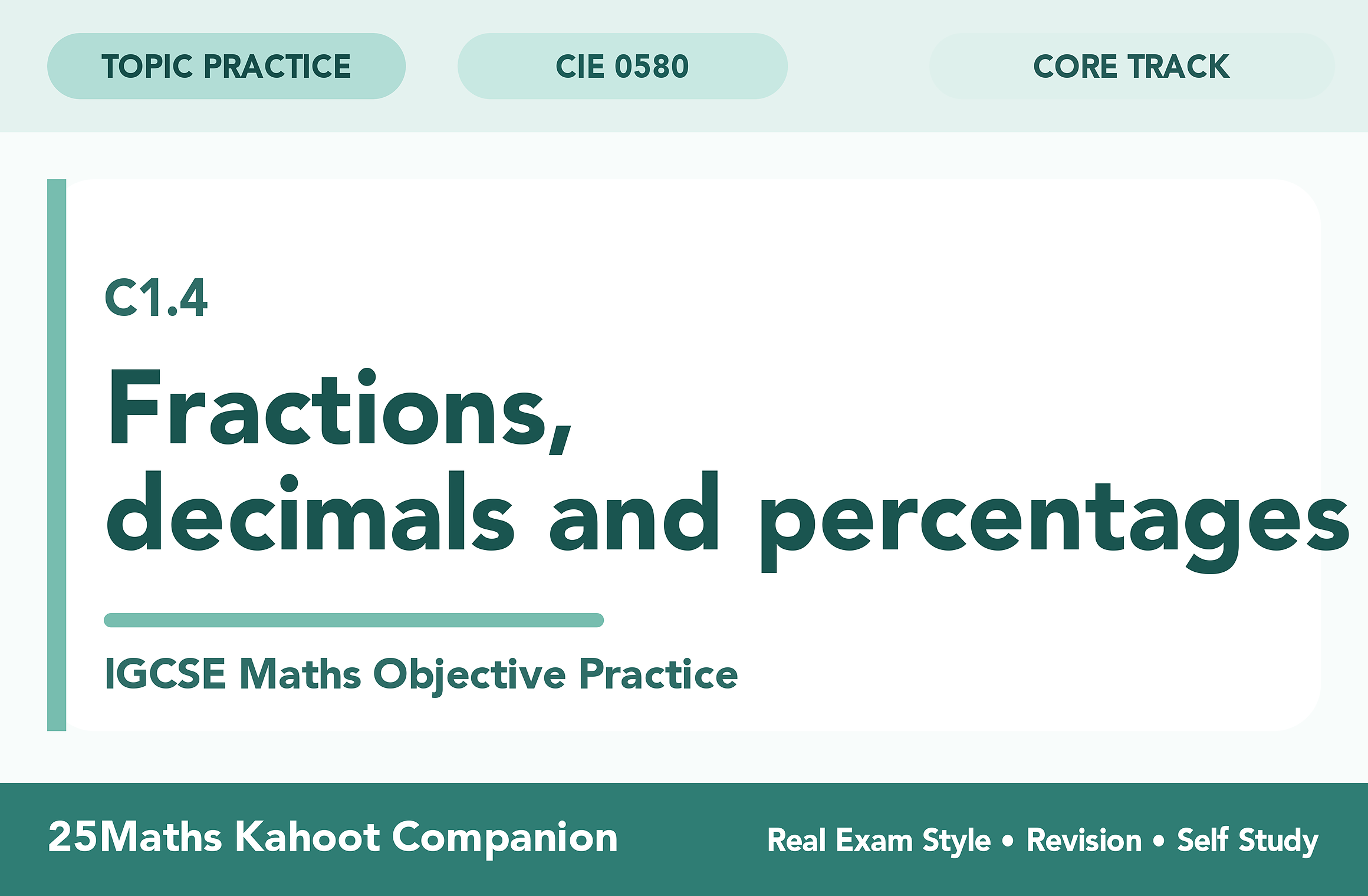 CIE 0580 SubTopic preview